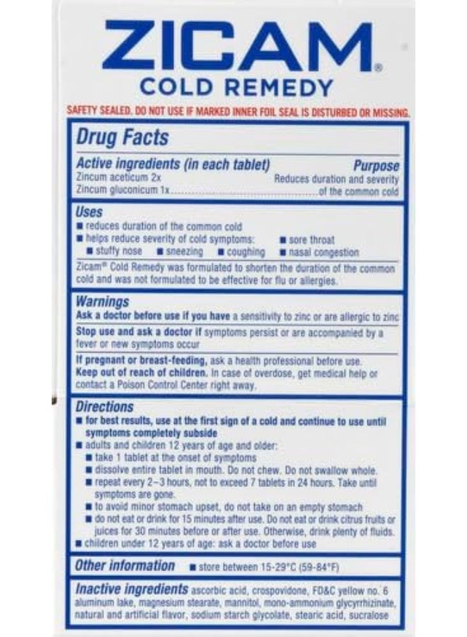 Zicam Cold Remedy Rapidmelts, Citrus Flavor, 25 Count (Pack of 1) - Image 3